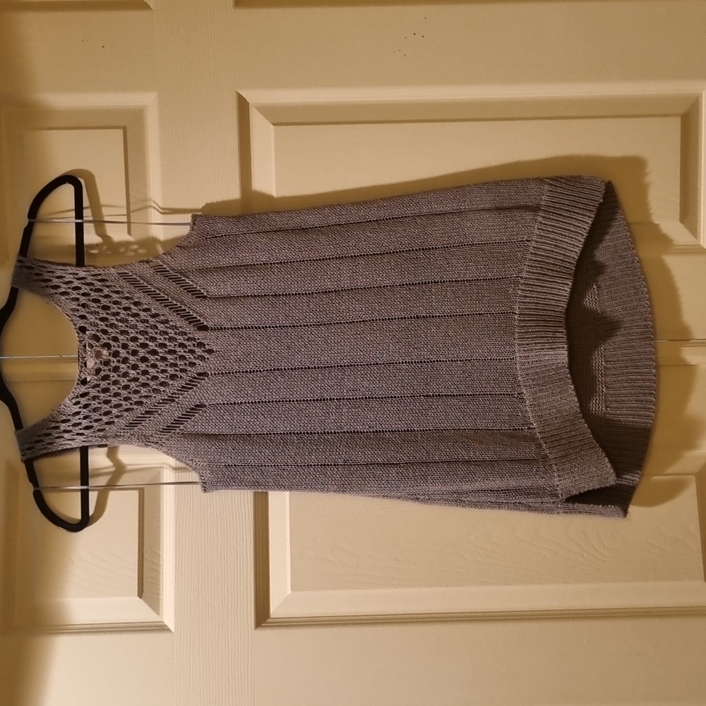 MICHAEL Michael Kors Knit Top Gray Size Medium - Picture 2 of 12